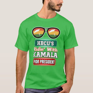 カマラと共に走ろう HBCUs が2024年の勝利のために団結 Tシャツ