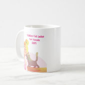カマラにかわいい子どものいない猫レディース コーヒーマグカップ (正面左)