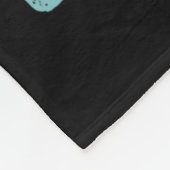 カマラのために可愛い青い猫の波が帰ってこない フリースブランケット (角)