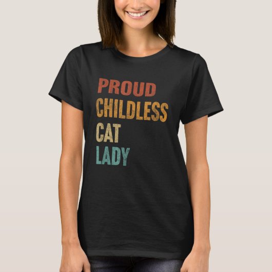 カマラのための子供のいない猫好き Tシャツ (正面)