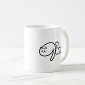 カマラのカマラ猫レディース コーヒーマグカップ (正面右)