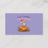 カマラのキャットレディース:カマラのサポート 名刺 (裏面)