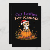 カマラのキャットレディース：カマラのサポート 招待状 (正面/裏面)