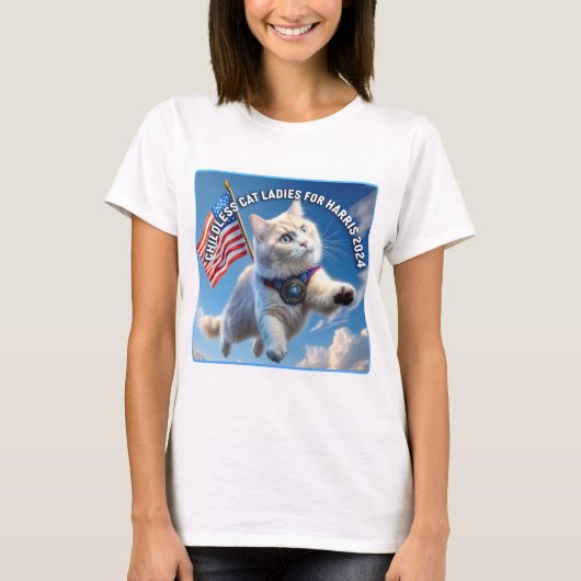 カマラのキャットレディース Tシャツ (正面)