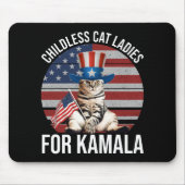 カマラの子どものいない猫レディース マウスパッド (正面)