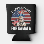 カマラの子どものいない猫レディース 缶クーラー (裏面)