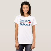 カマラの子どものいない猫レディース Tシャツ (正面フル)