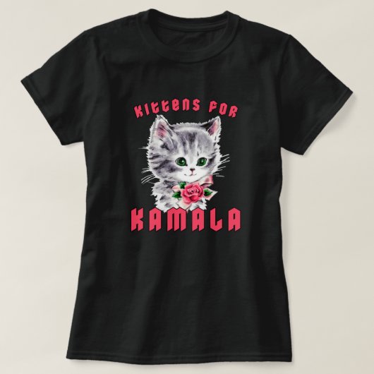 カマラの子猫 Tシャツ (デザイン正面)