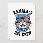 カマラの猫組員選挙キャットレディーギフト サンキューカード (正面/裏面)