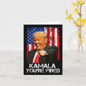 カマラはあなたは、トランプおもしろい大統領を笑い飛ばした カード (黄色い花)