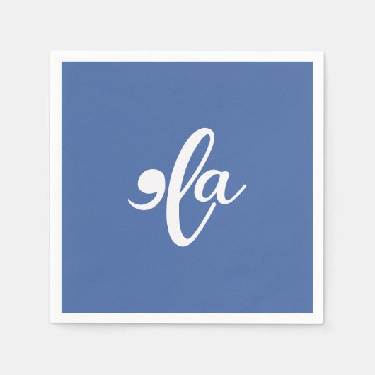 カマラは彼女の名前を言う スタンダードカクテルナプキン (正面)