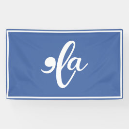 カマラは彼女の名前を言う 横断幕