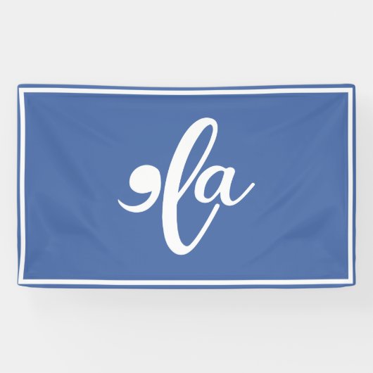 カマラは彼女の名前を言う 横断幕 (横)