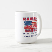 カマラは2024年の個人経営の選挙に気を付けなさい コーヒーマグカップ (正面右)