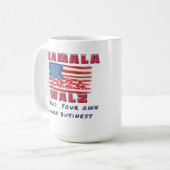 カマラは2024年の個人経営の選挙に気を付けなさい コーヒーマグカップ (正面左)