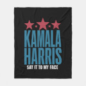 カマラもしハリス得君は言いたいことがある フリースブランケット (正面)