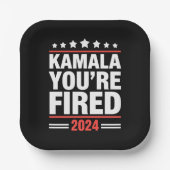 カマラよ解任せよ カマラ・ハリス 2024 ペーパープレート (正面)
