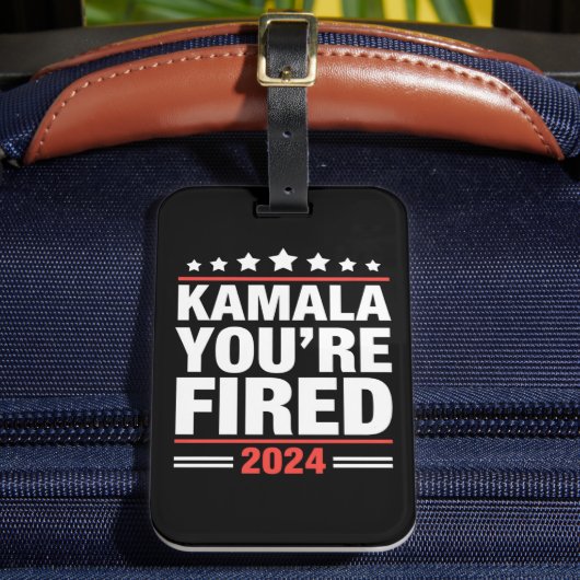 カマラよ解任だ カマラ・ハリス 2024 ラゲッジタグ (正面インサイチュ2)