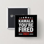 カマラよ解任だ カマラ・ハリス 2024 缶バッジ (正面&裏面)