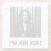 カマラをロックアップ ガラスコースター (裏面)