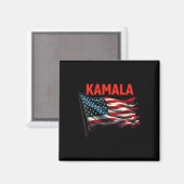 カマラアメリカ国旗 マグネット (正面/裏面)