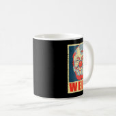 カマラアンチトランプピエロヴィンテージレトロトランプ風変わり コーヒーマグカップ (正面右)