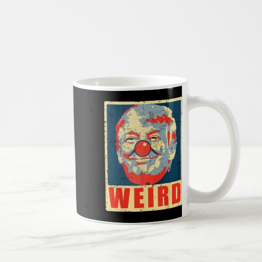カマラアンチトランプピエロヴィンテージレトロトランプ風変わり コーヒーマグカップ (右)