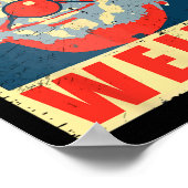 カマラアンチトランプピエロヴィンテージレトロトランプ風変わり ポスター (角)