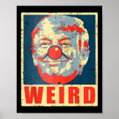 カマラアンチトランプピエロヴィンテージレトロトランプ風変わり ポスター (正面)