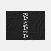 カマラインキャットフォントカマラハリスホイマー2024ウォルト フリースブランケット (正面(横))