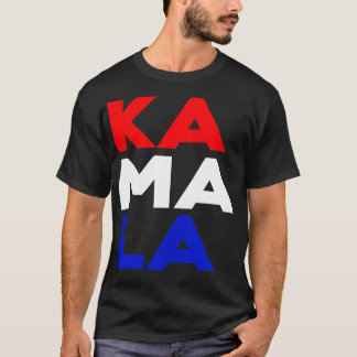 カマラカマラ赤白青縦型Tシャツ Tシャツ