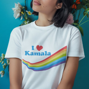 カマラカワイイ選挙虹の女の子が大好き トライブレンドTシャツ