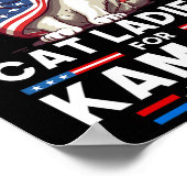 カマラキャットおもしろい2024社長カマラキャットのための女性 – ポスター (角)