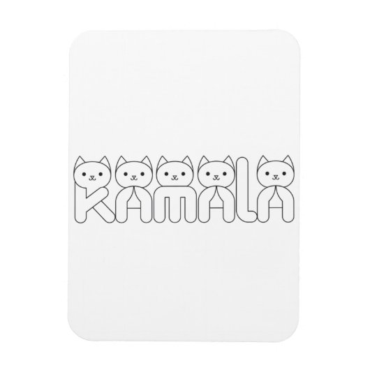 カマラキャットレタープレジデント2024 マグネット (縦)