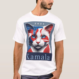 カマラキャット2024米国選挙民主党員 Tシャツ