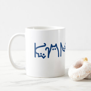 カマラキュートキャットタイポグラフィオリジナル コーヒーマグカップ
