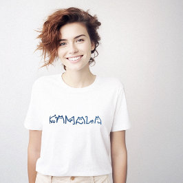 カマラキュートキャットタイポグラフィオリジナル Tシャツ