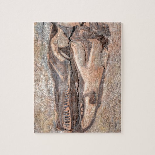 カマラサウルスのスカル-恐竜の国有記念物 ジグソーパズル (縦)