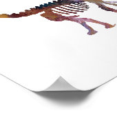 カマラサウルスの骨格 ポスター (角)