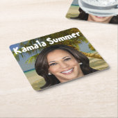 カマラサマー2024 スクエアペーパーコースター (アングル)