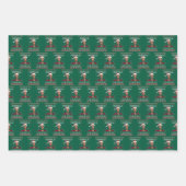 カマラサンタクロースおもしろいクリスマス醜いギフト ラッピングペーパーシート (正面3)