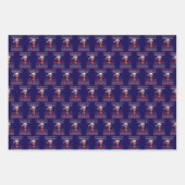 カマラサンタクロースおもしろいクリスマス醜いギフト ラッピングペーパーシート (正面2)