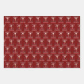 カマラサンタクロースおもしろいクリスマス醜いギフト ラッピングペーパーシート (正面)