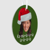 カマラサンタハット – バイデン氏ワルツ2024おもしろい休日 オーナメント (正面)