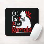 カマラシルエットグラフィック用キャットレディース マウスパッド (マウス)