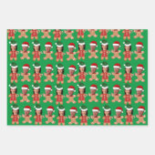 カマラハリスおもしろいワルツ顔ジンジャーパン ラッピングペーパーシート (正面)