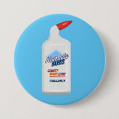 カマラハリスがオレンジのシミを検出 缶バッジ (正面)