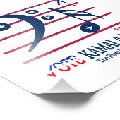 カマラハリスとティム・ウォルズ フォトプリント (角)