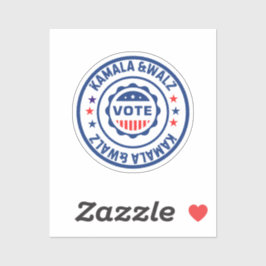 カマラハリスとワルツに投票 シール