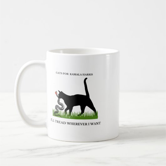 カマラハリスのために私は私が欲しい場所で歩く コーヒーマグカップ (左)